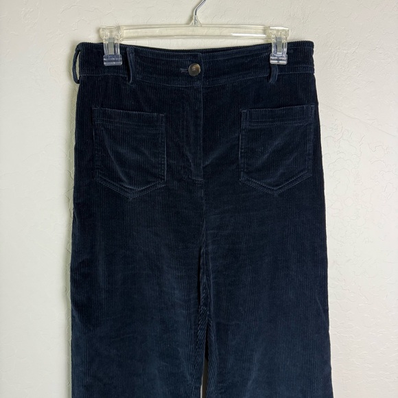 Sezane The 70's Trousers Navy Blue Corduroy EU 40 US 8 - Picture 3 of 16
